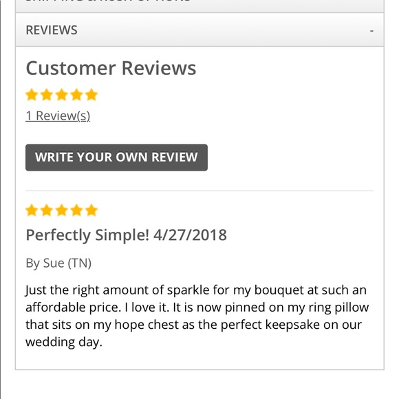 Crystal Rose Bouquet Pin Bridal - Picture 4 of 4